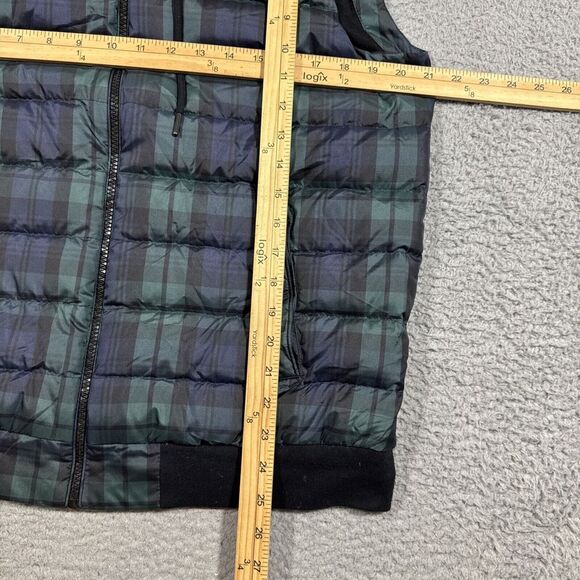 Polo Ralph Lauren Men M Performance Down Double-Knit Hooded Vest Tartan Plaid ** - Picture 6 of 12